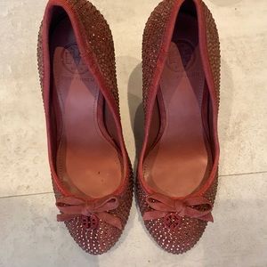 Sparkly Tory Burch Pink Shoes